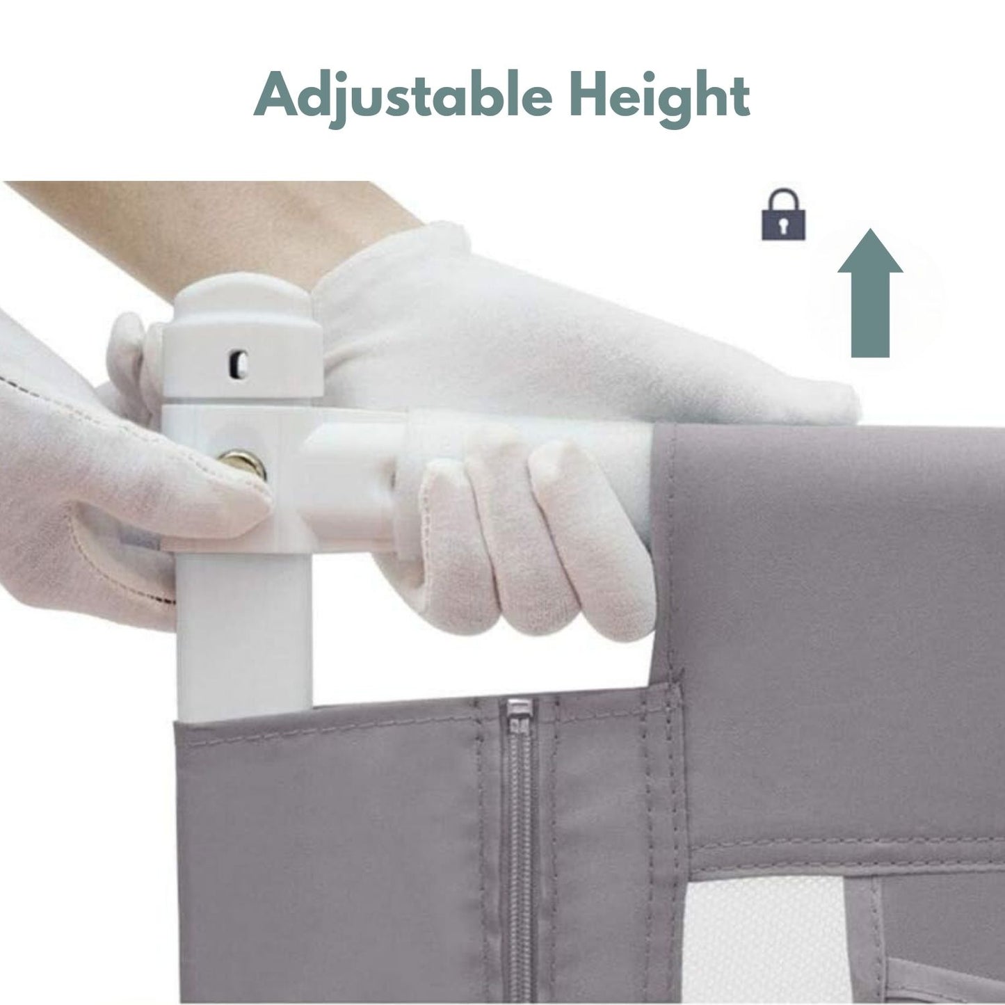Adjustable Kids Safety Bed Rail (Grey, 150cm)