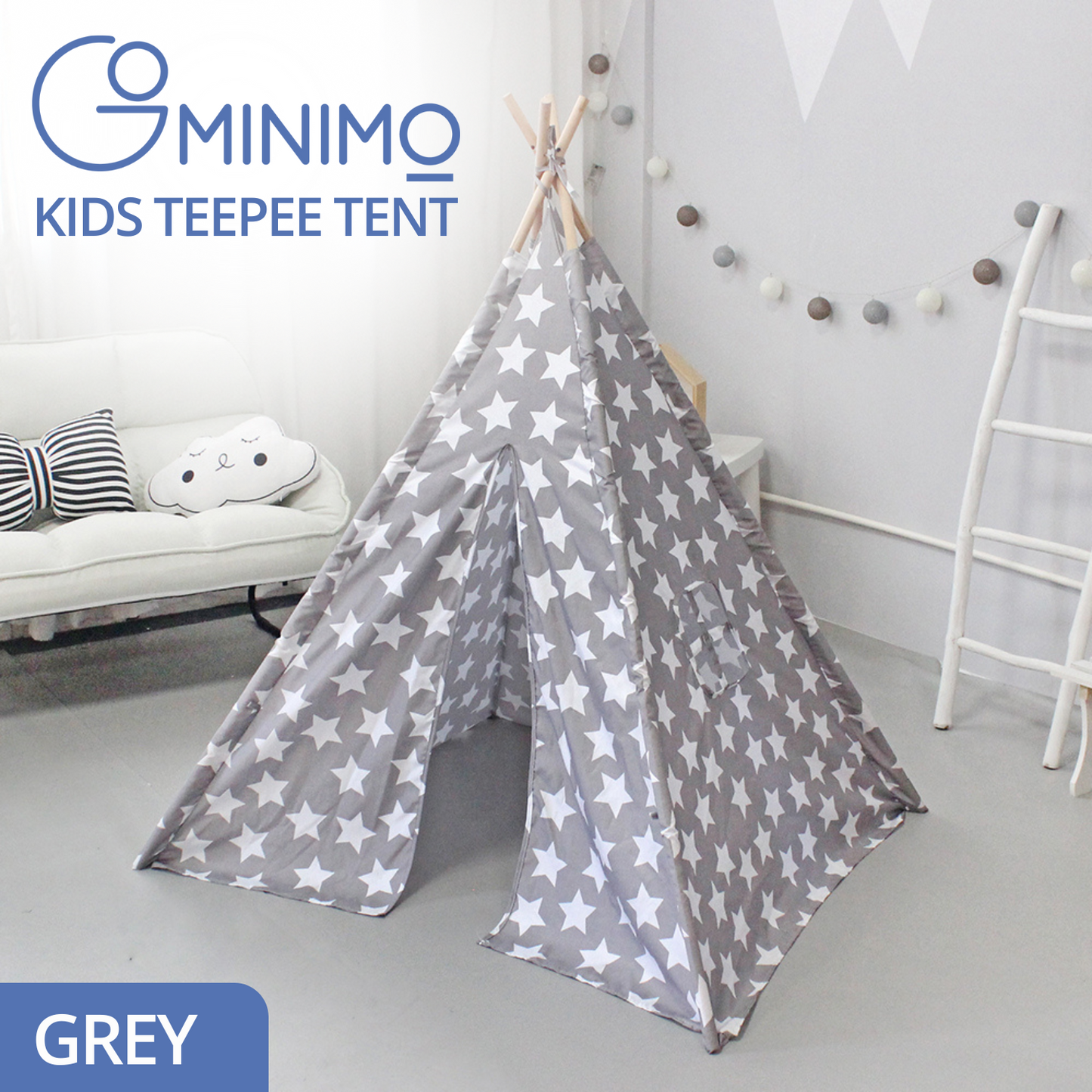 Starry Kids Teepee Tent with Window