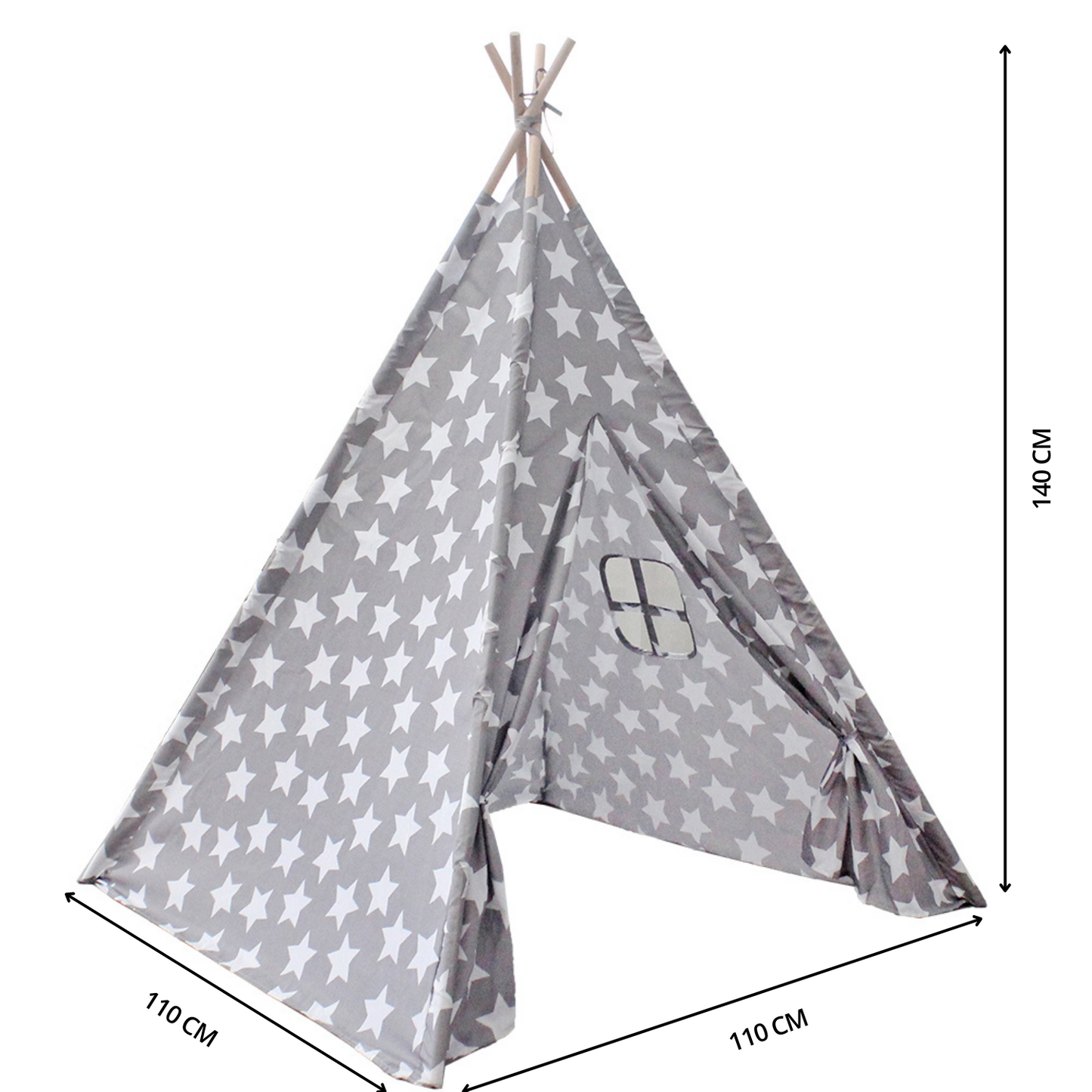 Starry Kids Teepee Tent with Window