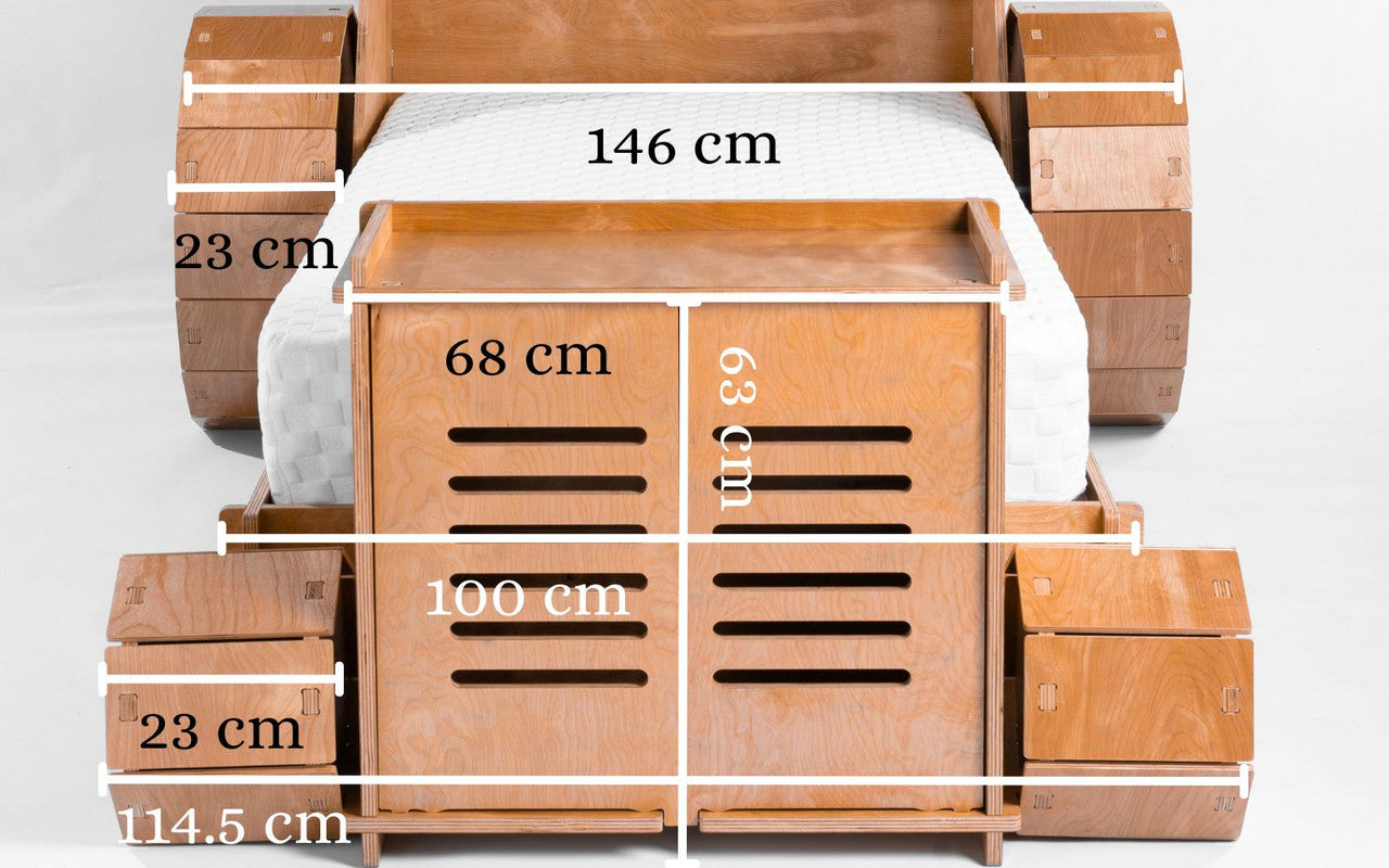Sustainable Birch Ply Bed Suite - Ethical Elegance for Nurture
