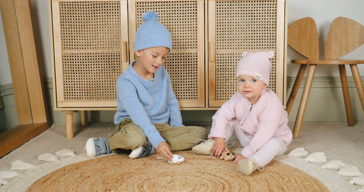 Bear Beanie Hat - Love (3-12 Months)