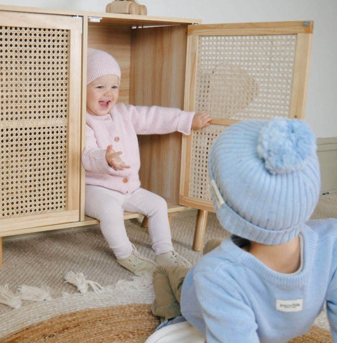 Bear Beanie Hat - Love (3-12 Months)