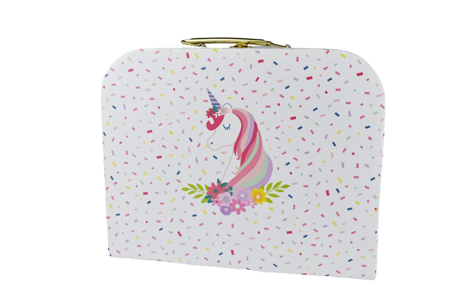 Deluxe Unicorn Tin Tea Set In Suitcase 18pcs