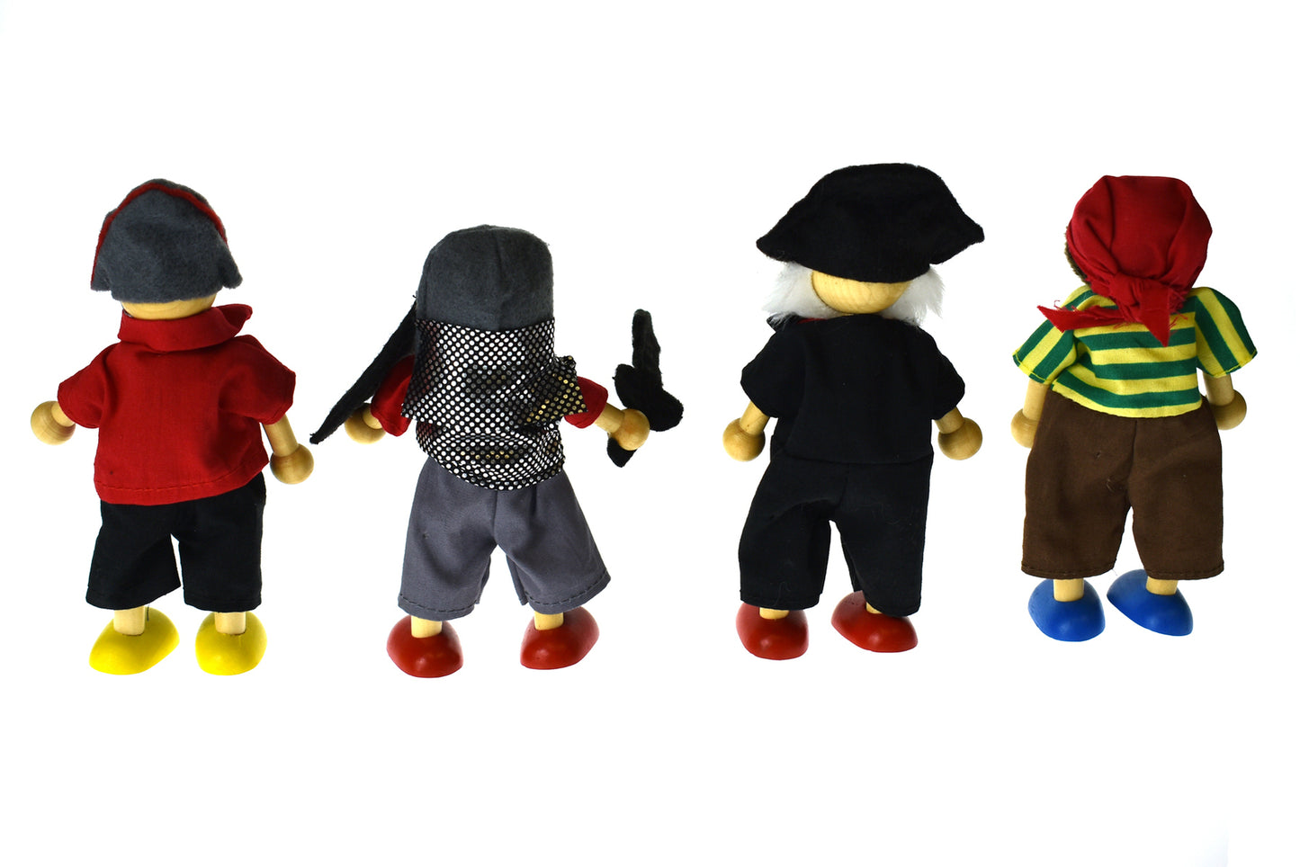 Price For 4 Assorted Pirate Flexi Doll