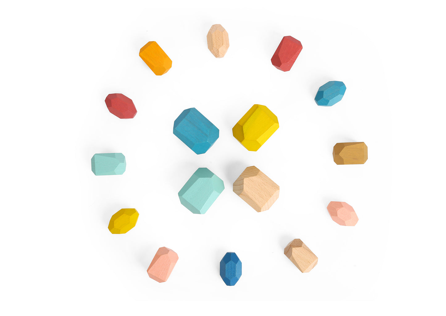 Wooden Stacking Stone Blocks