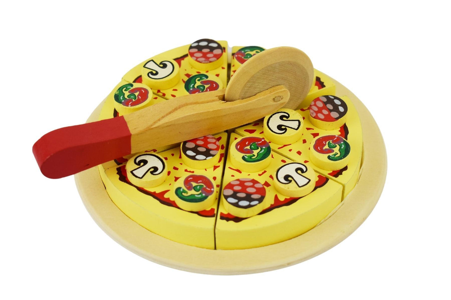 Wooden Pizza With Cutter