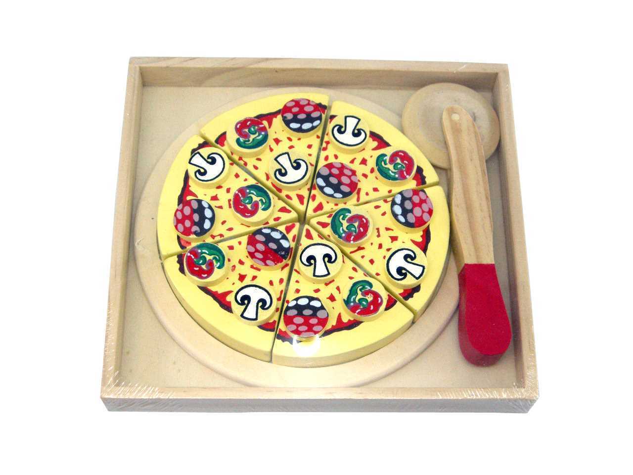 Wooden Pizza With Cutter