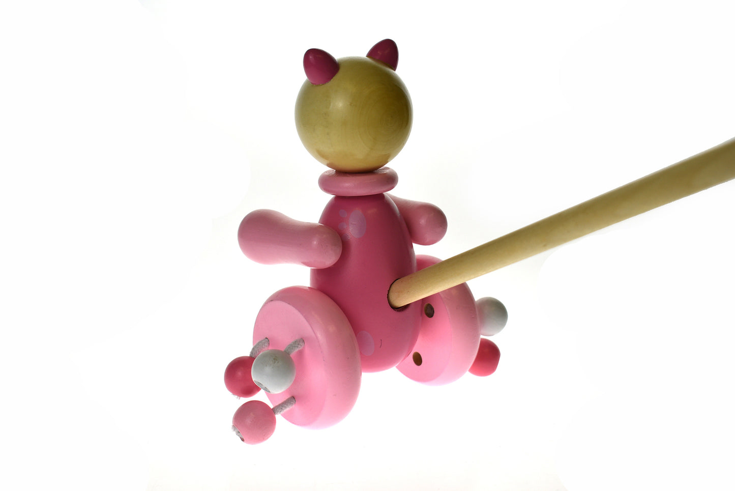 Push Along Wooden Pig