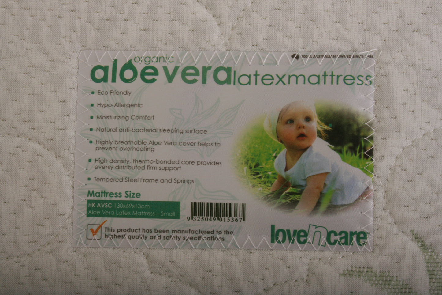 Small Aloe Vera Latex Mattress - Eco Friendly