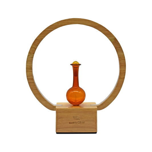 Amrita Court Nebuliser (Diffuser) Wooden Base with Ring Light Luna