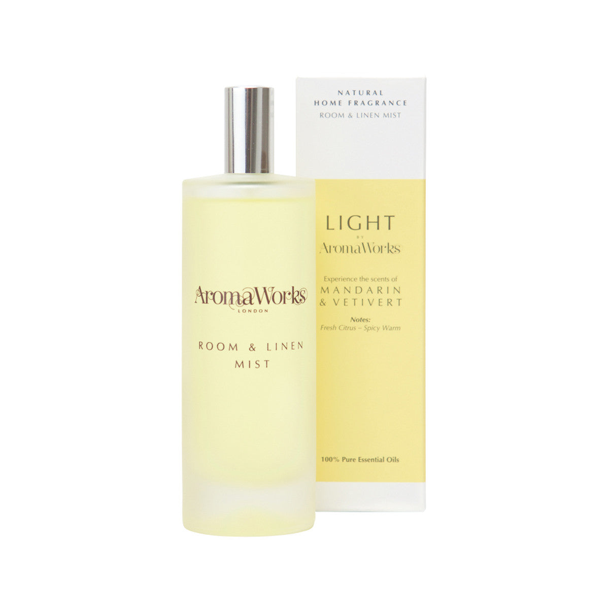 AromaWorks Light Room & Linen Mist Mandarin & Vetivert 100ml