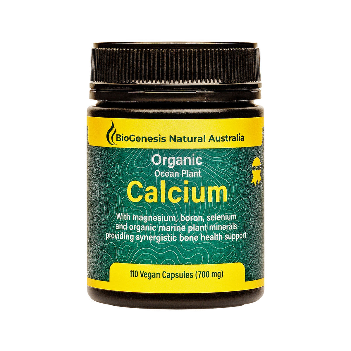 BioGenesis Natural Australia (Travel Friendly) Organic Ocean Plant Calcium 700mg 110vc