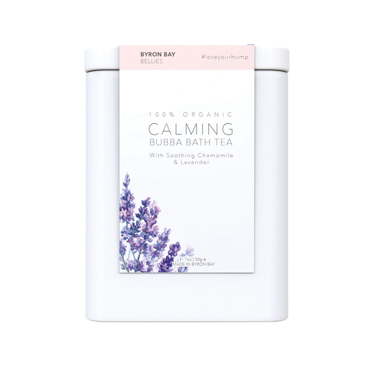 Byron Bay Bellies Organic Calming Bubba Bath Tea with Soothing Chamomile & Lavender 50g