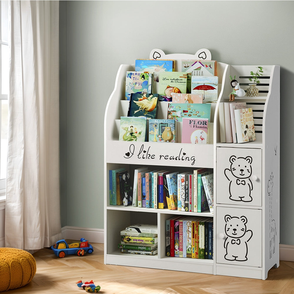 Kids' 4-Tier Bookshelf and Organiser