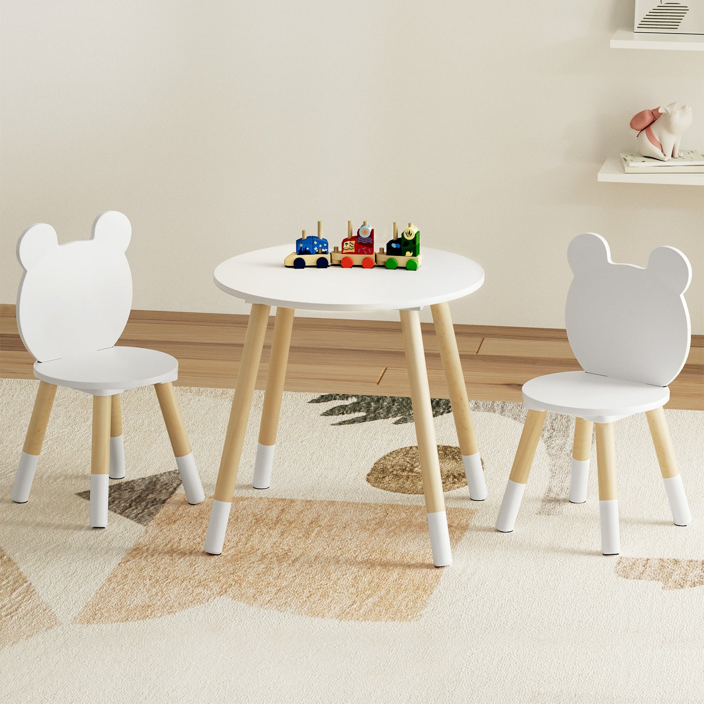 3-Piece Kids Table and Chair Set