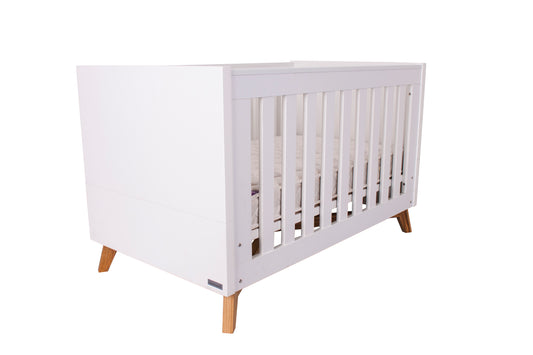 Modern White Cot Bed