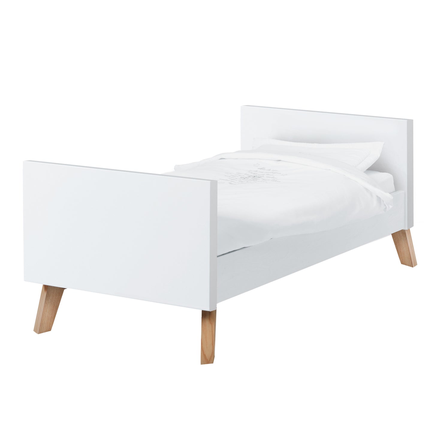 Modern White Cot Bed