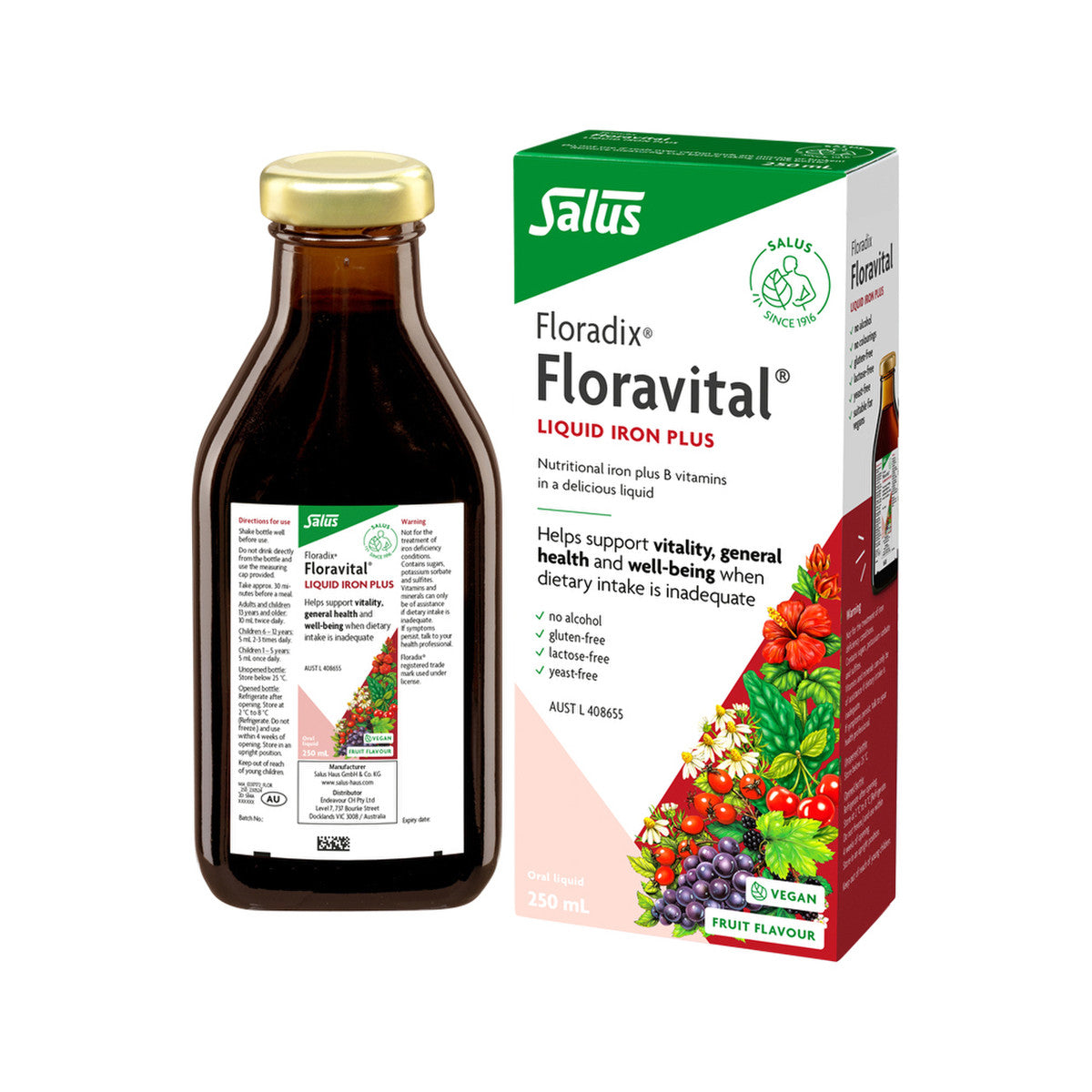 Floradix (by Salus) Floravital (Liquid Iron Plus) Oral Liquid 250ml