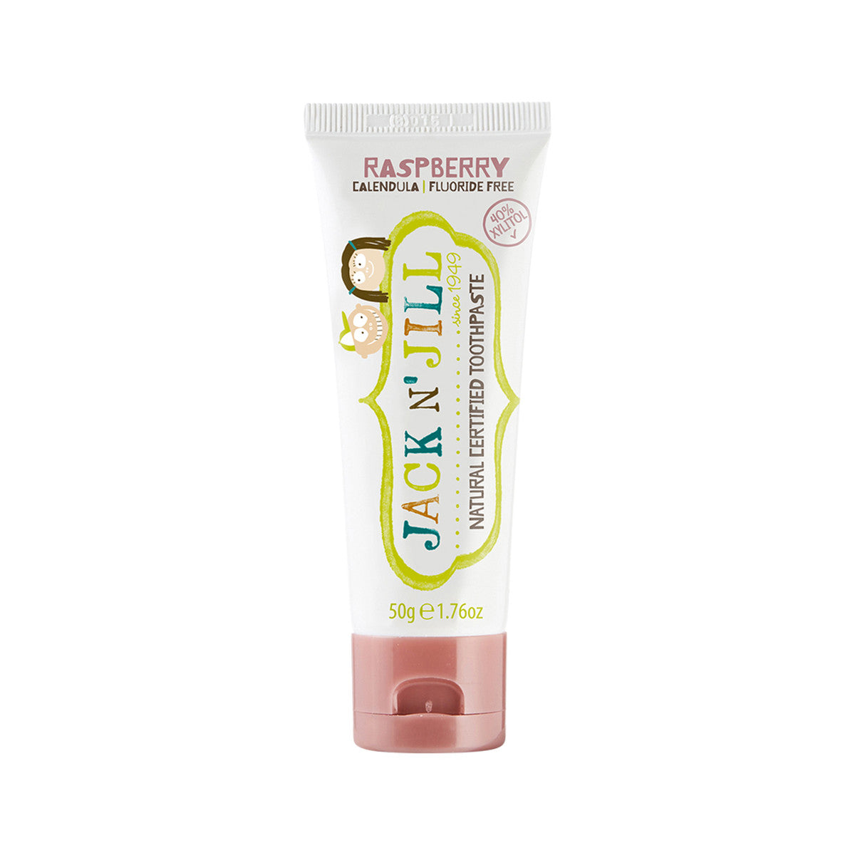 Jack N' Jill Natural Toothpaste with Calendula (Fluoride Free) Raspberry 50g