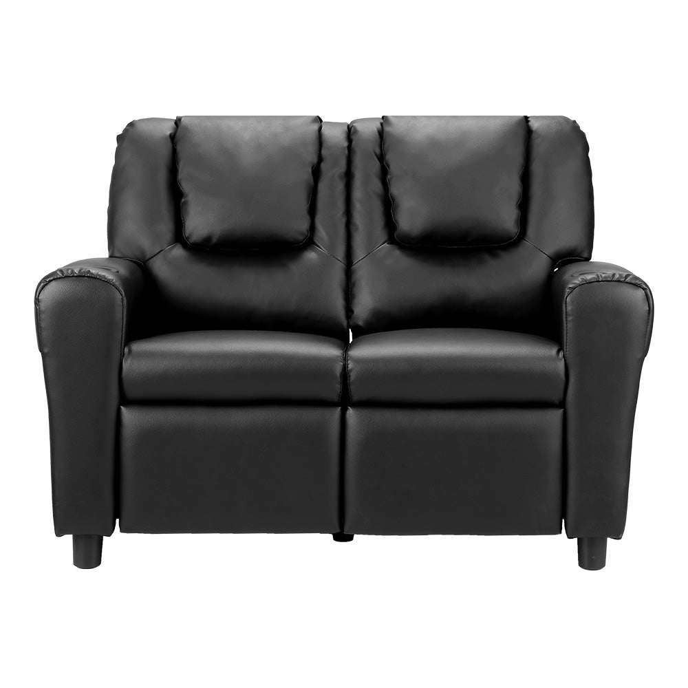 Children's Luxury Recliner Chair - Black