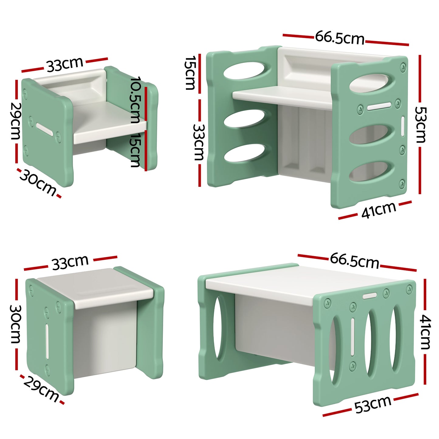Kids' Multi-Use Table and Chair Set