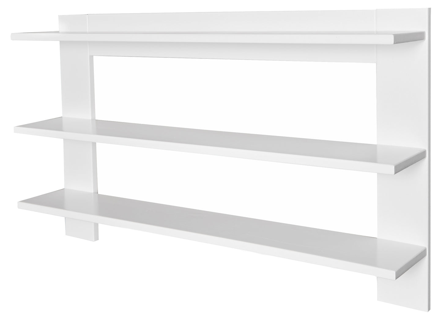 Contemporary White & Ash Wall Shelf