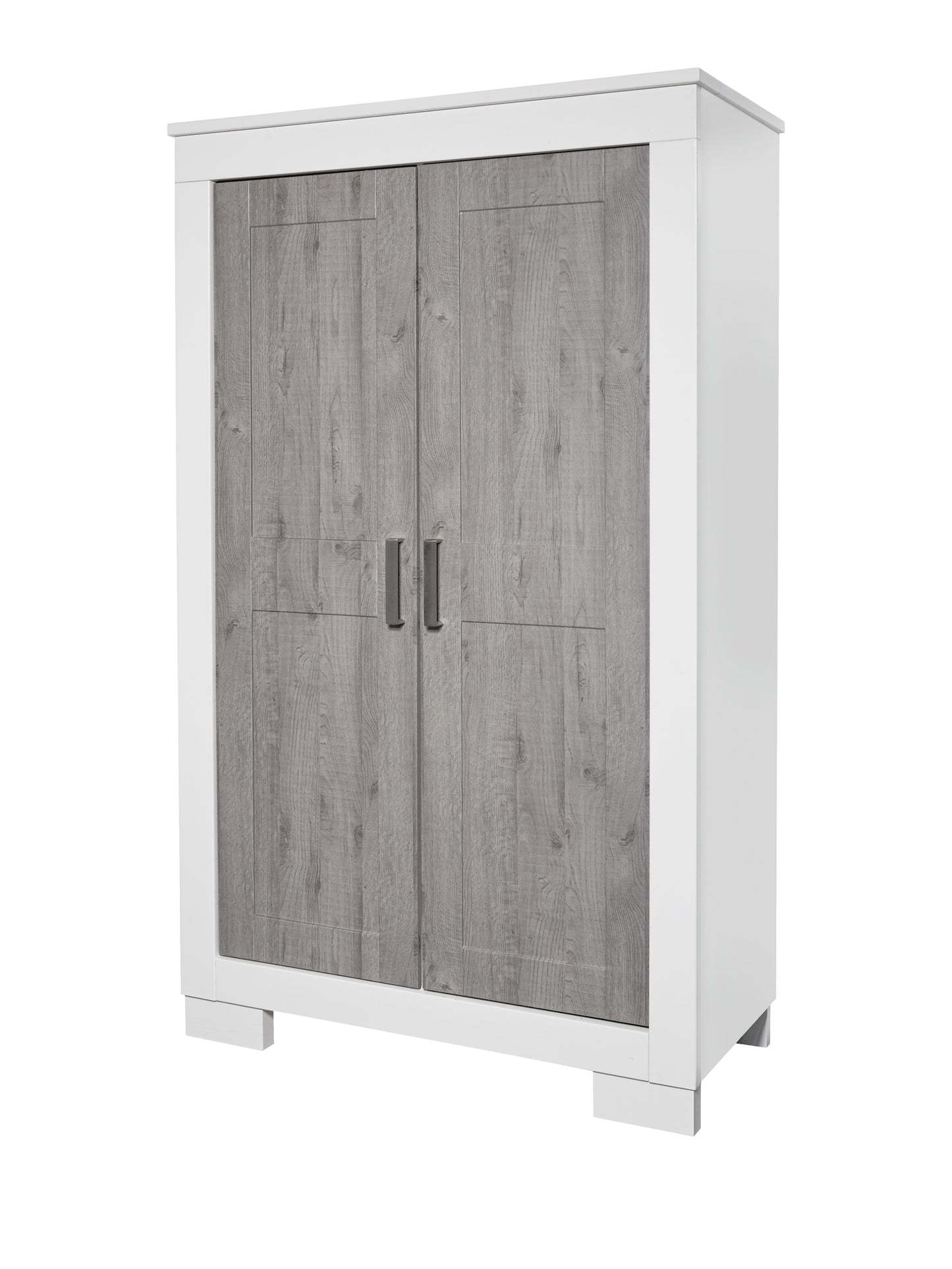 Modern White & Ash Wardrobe