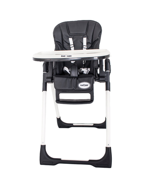 SlimFit Adjustable Highchair – Midnight Black