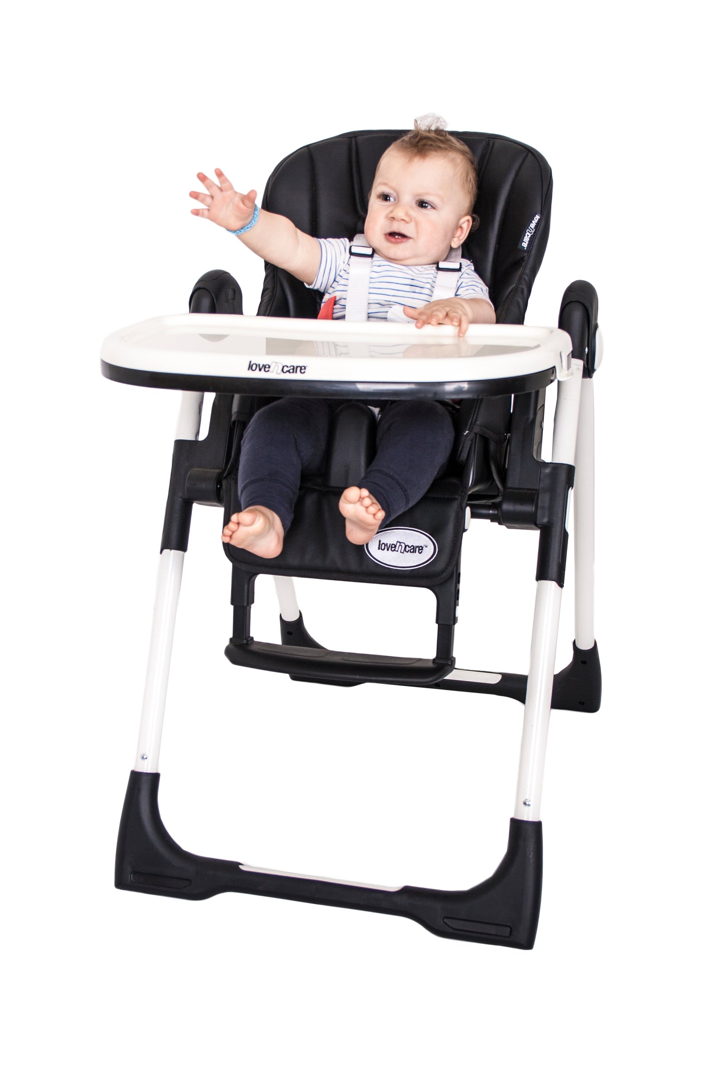 SlimFit Adjustable Highchair – Midnight Black