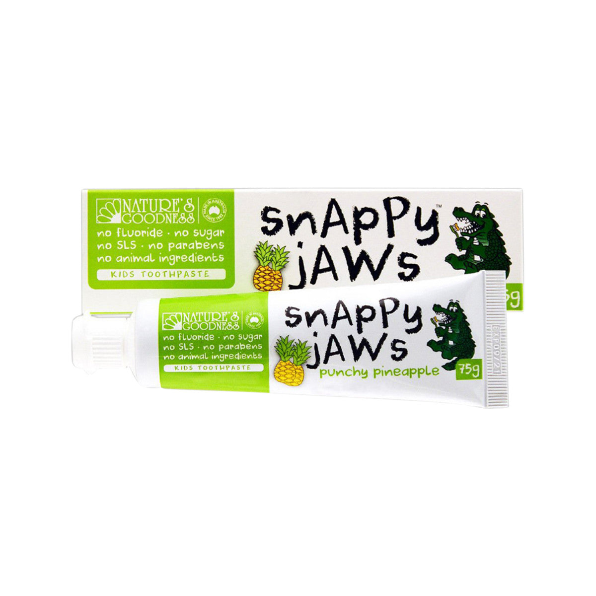 Nature's Goodness Snappy Jaws Toothpaste Punchy Pineapple 75g