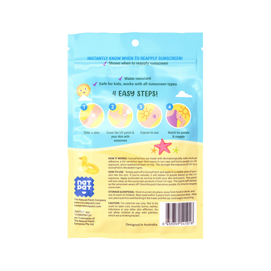 The Natural Patch Co. SunnyPatch Organic Stickers x 24 Pack