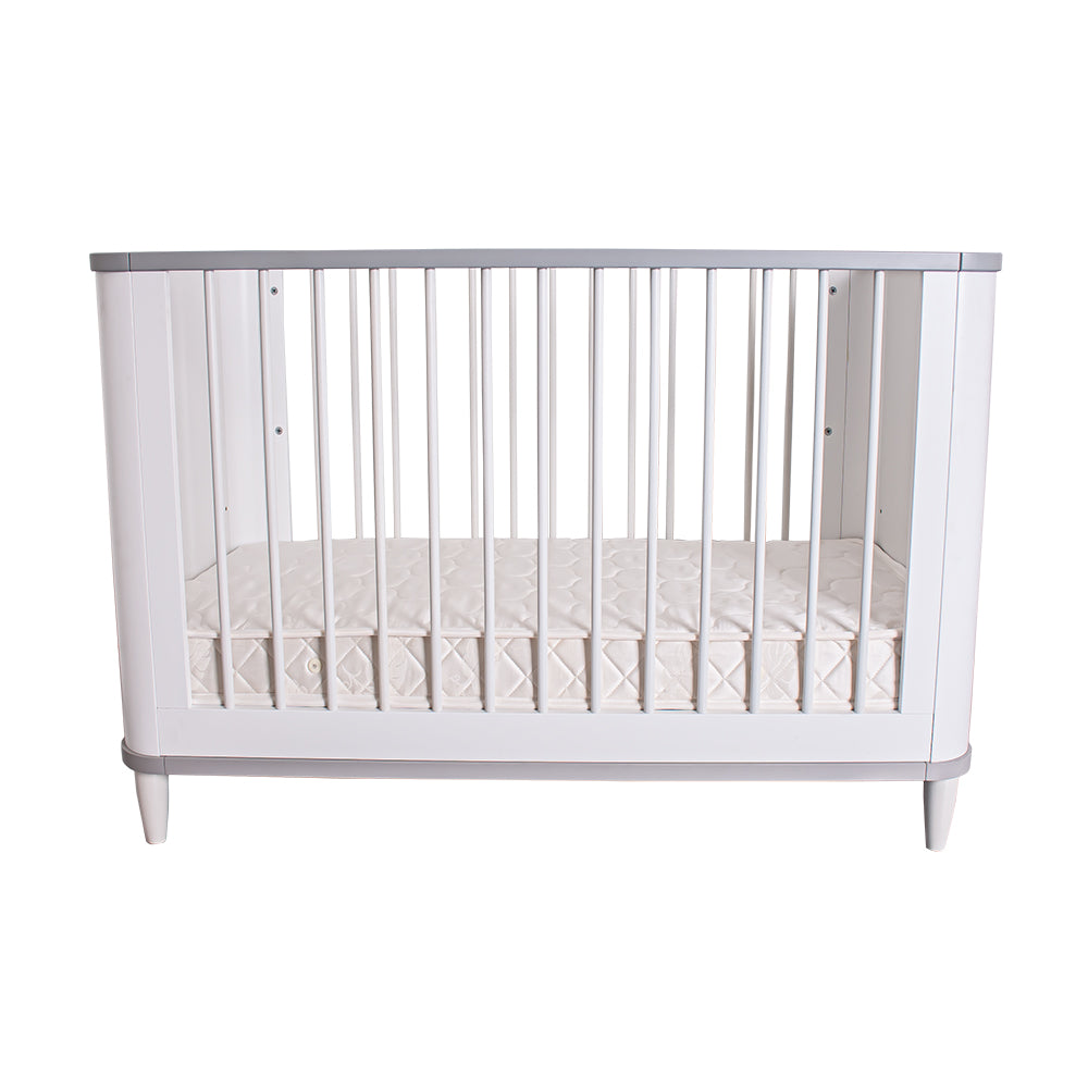 Sleek Comfy Modern White Cot