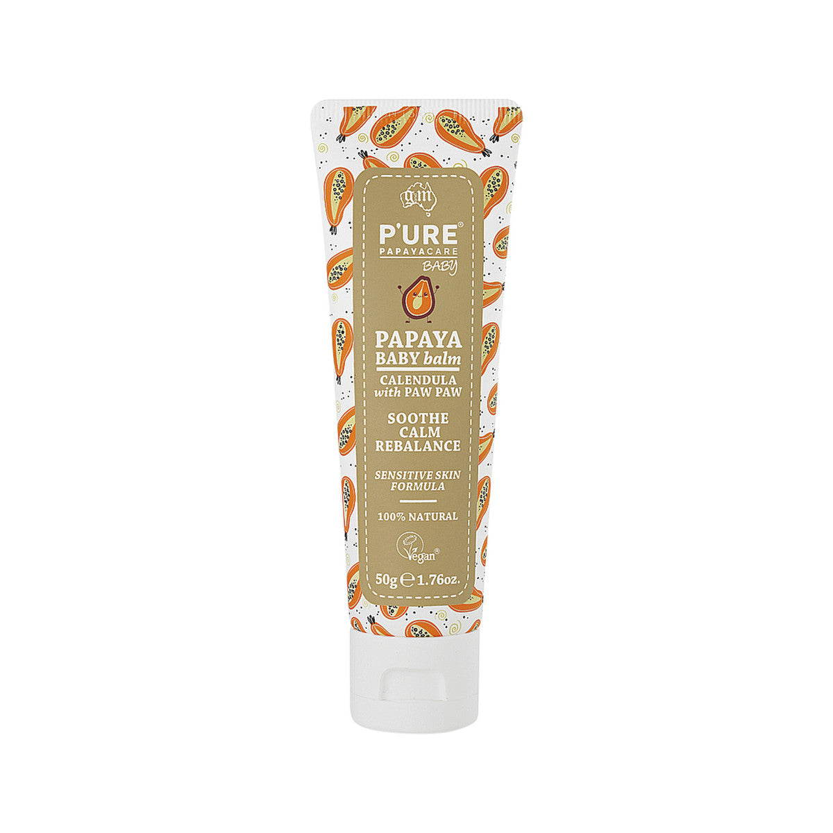 P'URE Papayacare Baby Papaya Baby Balm (Calendula with Paw Paw) 50g