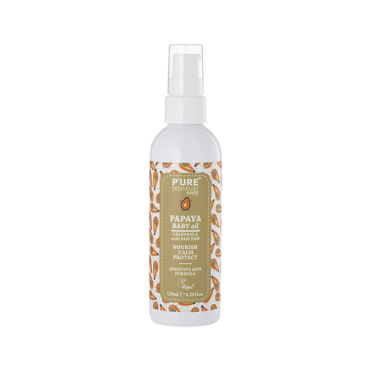 P'URE Papayacare Baby Papaya Baby Oil (Calendula with Paw Paw) 125g