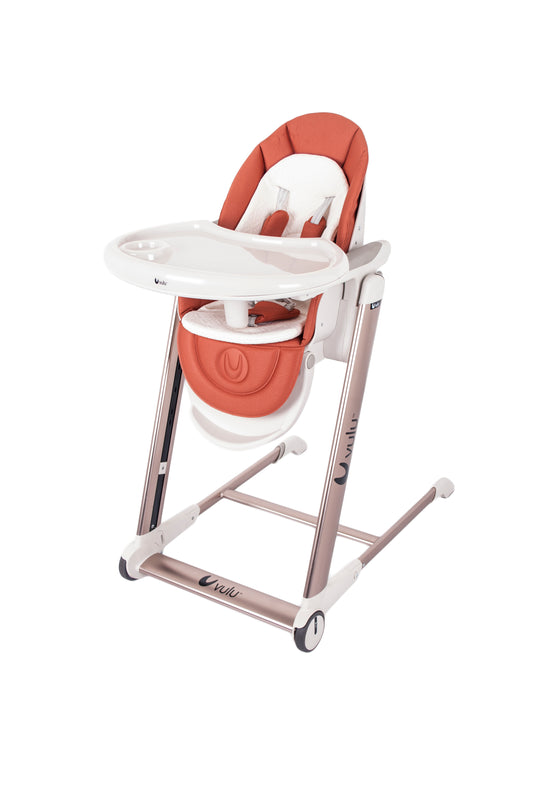 Adjustable Reclining Highchair – Orange