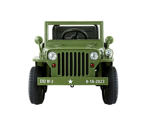 Electric Ride-On Military Jeep for Kids