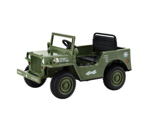 Electric Ride-On Military Jeep for Kids