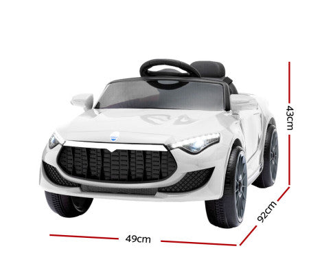 Kids' Electric Ride-On Car - White