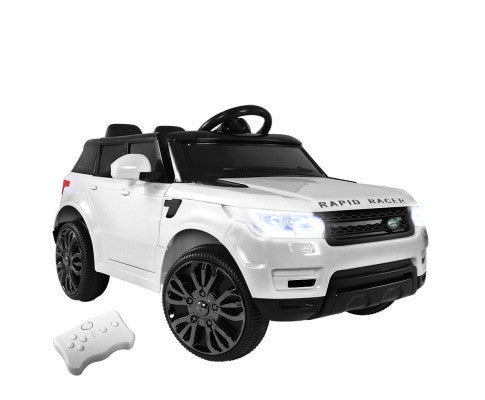 Kids' Electric Ride-On Car - White SUV