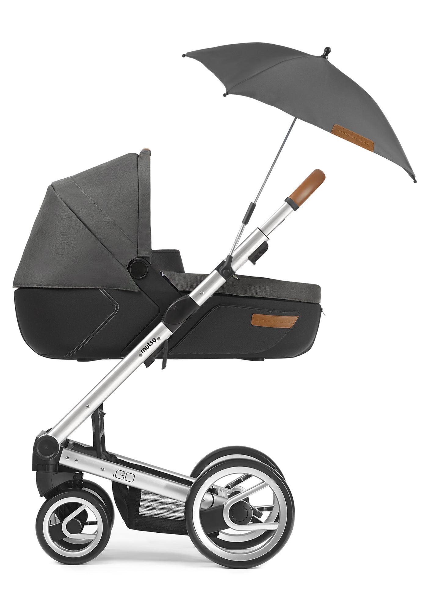 Dark Grey Pushchair Umbrella