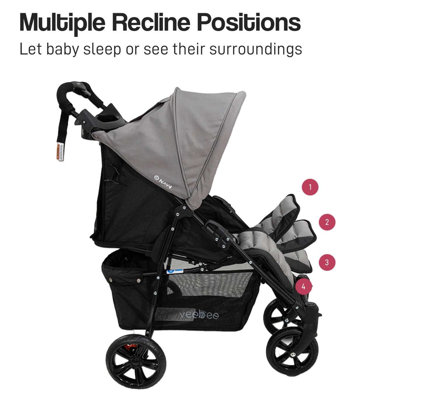 Rugged Sporty 4 Wheel Stroller - Fauna