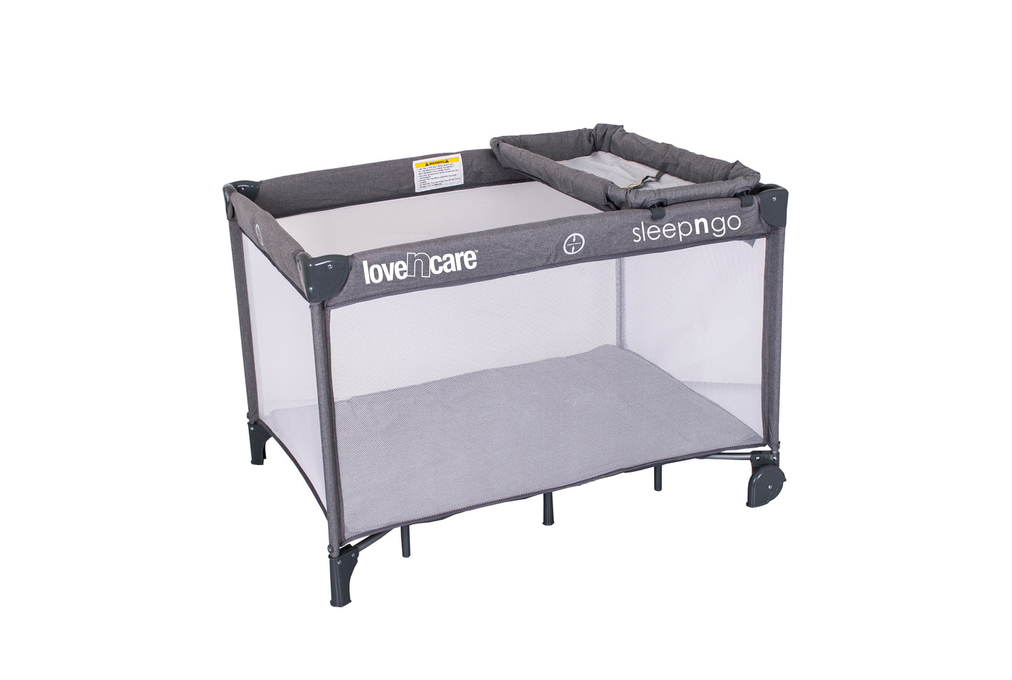 3-in-1 Sleep & Go Travel Cot - Grey