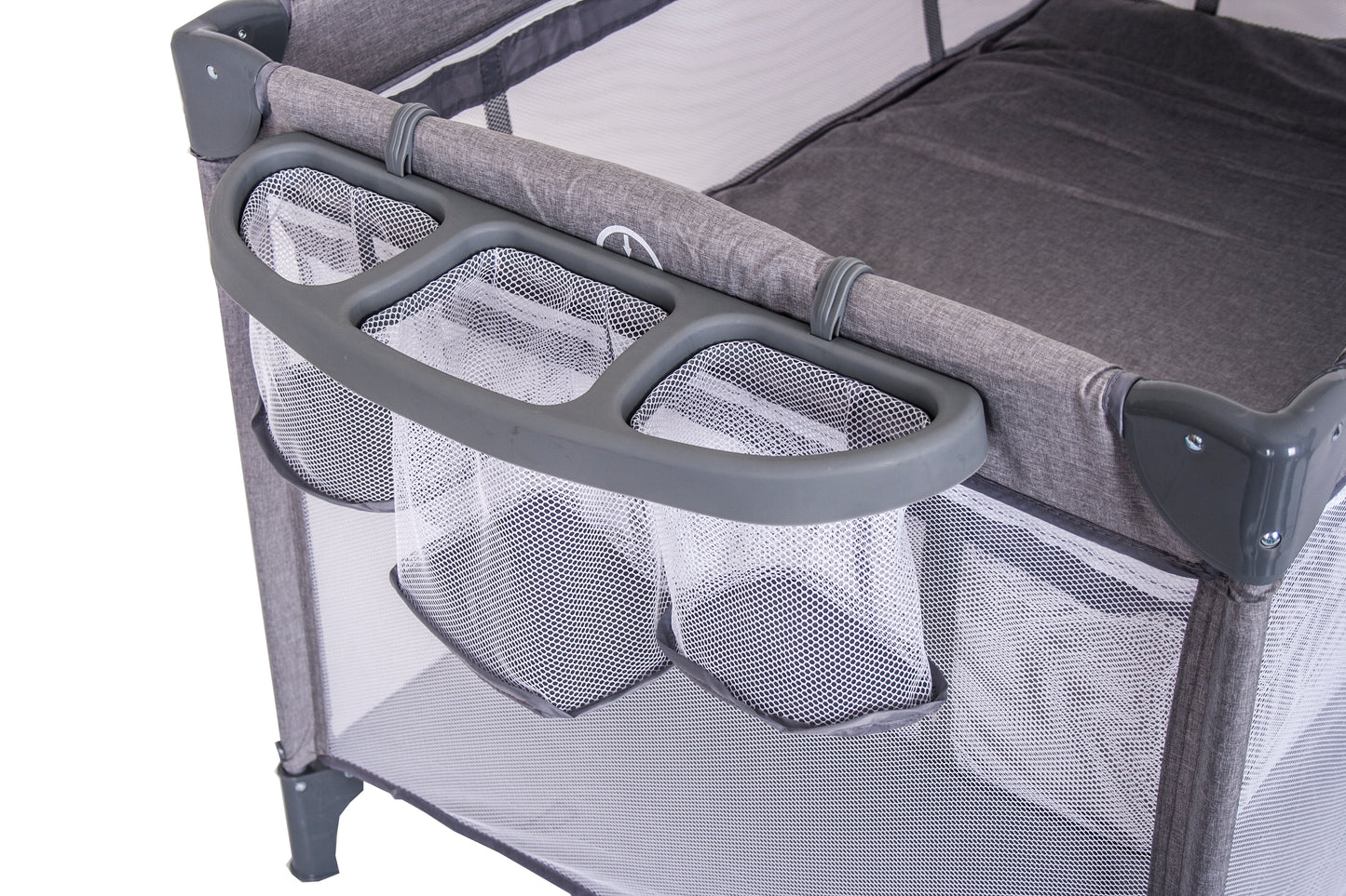 3-in-1 Sleep & Go Travel Cot - Grey