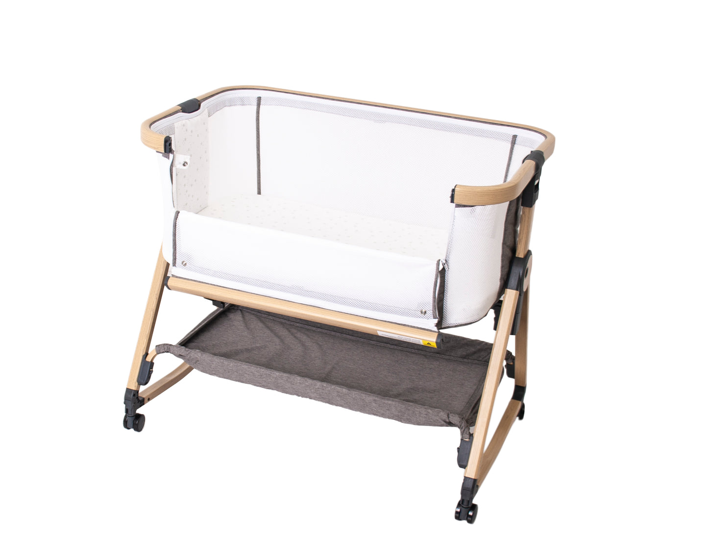 Co-Sleeper Rocking Crib - Grey