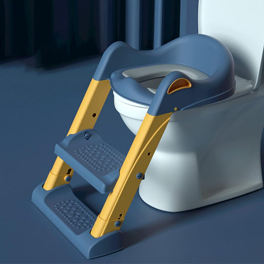 Potty Training Seat with Step Stool Ladder (Yellow)