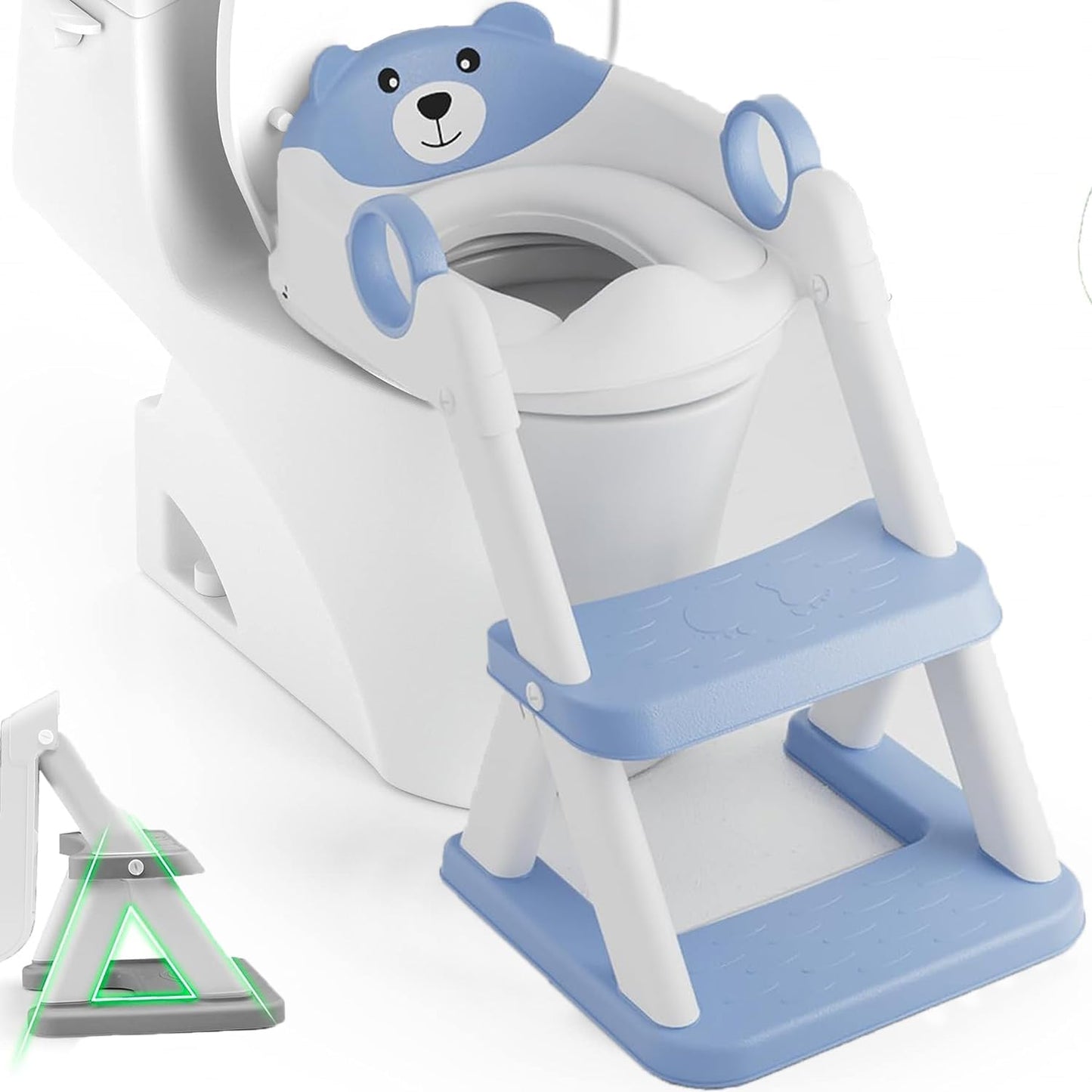 Kids' Potty Training Seat with Ladder - Blue