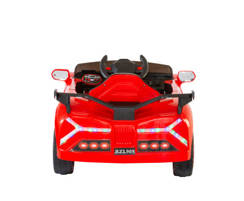 Supercharged 12V Ride-on Electric Supercar - Red