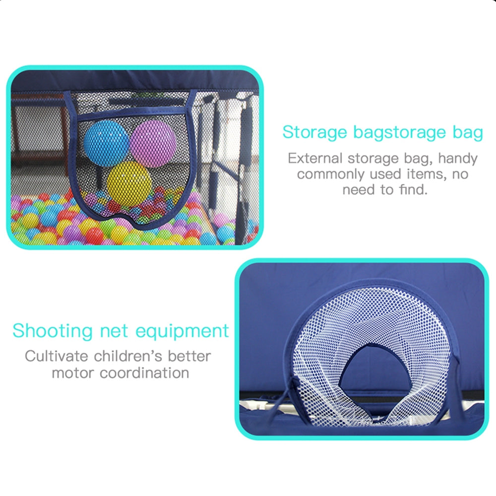 Interactive Baby Playpen with Slide and Games