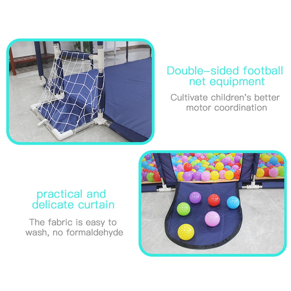 Interactive Baby Playpen with Slide and Games