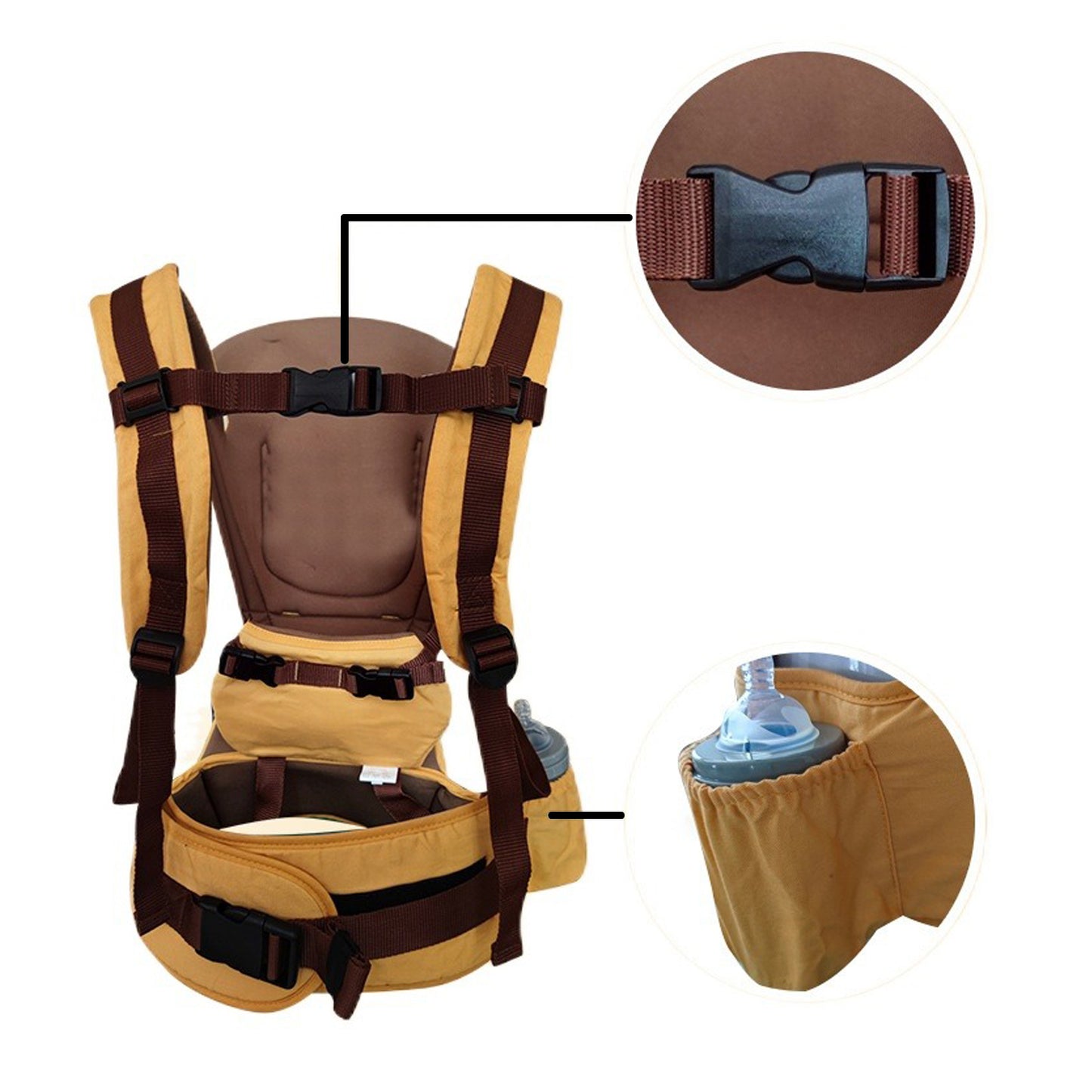 Versatile 10-in-1 Baby Carrier with Hip Seat